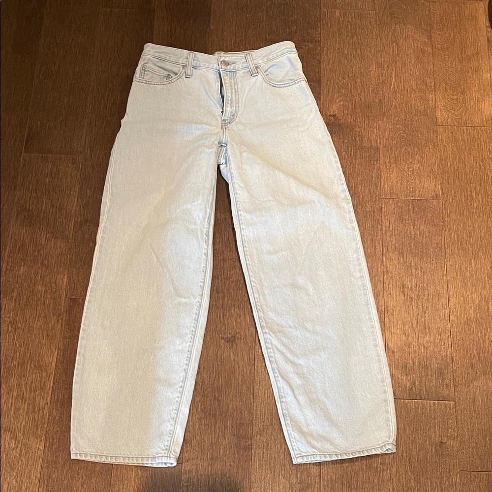Levi's Light Blue Baggy Dad Jeans